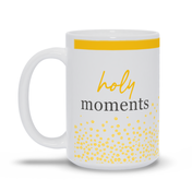 Product image for Holy Moments 15oz Yellow Border Mug image number 0